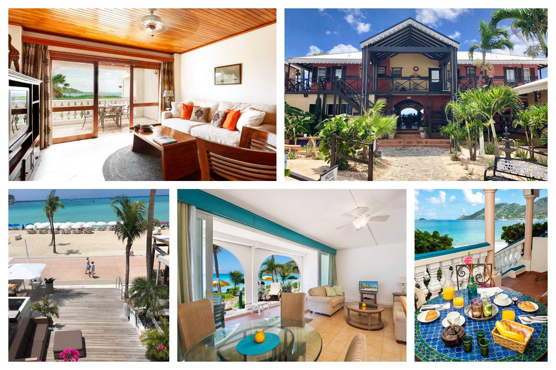 Best places to stay and sleep on St Maarten - St Martin, Hotels, Villa's, Condo's, Accommodation, Beach stay. 