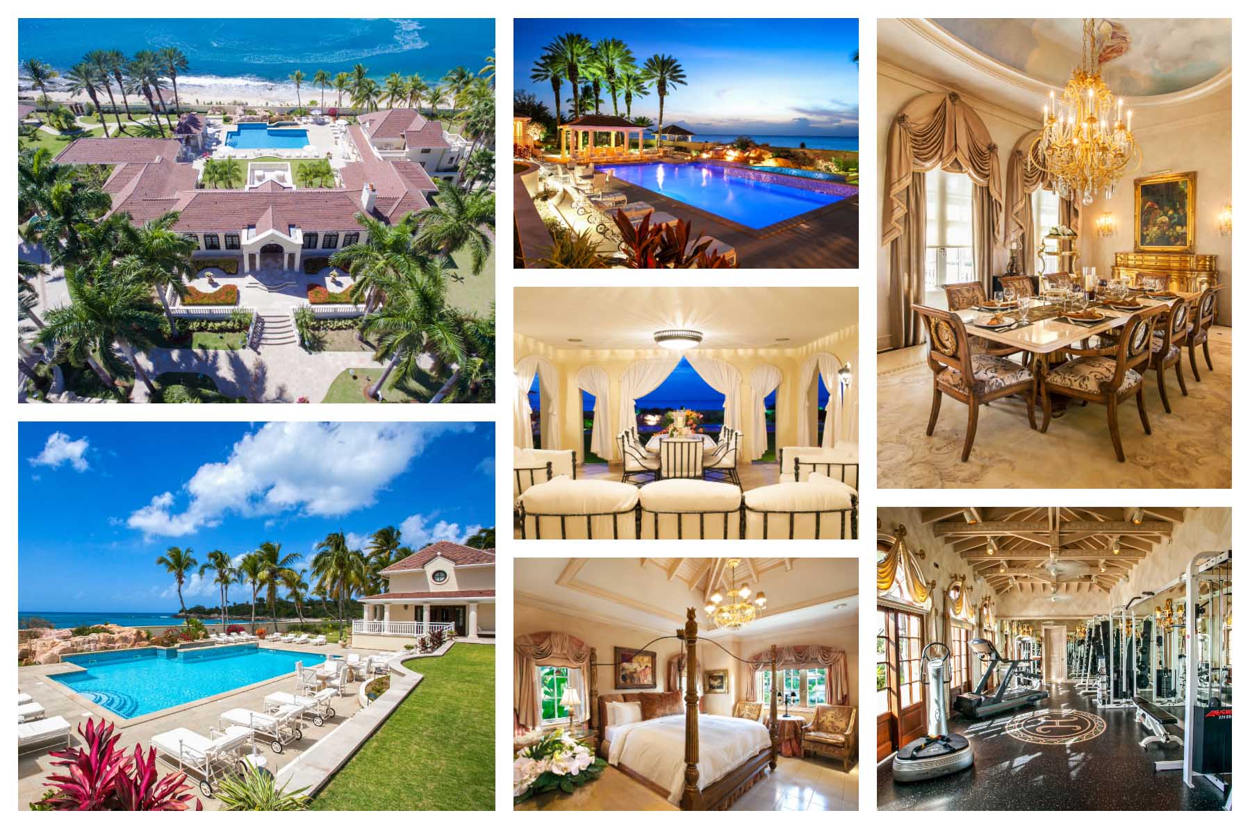 Chateau des Palmiers - 11 Bedroom Estate / 2 Villa's - Luxury Group / Family escape right on the Beach - Terres Basses, St. Martin / St. Maarten