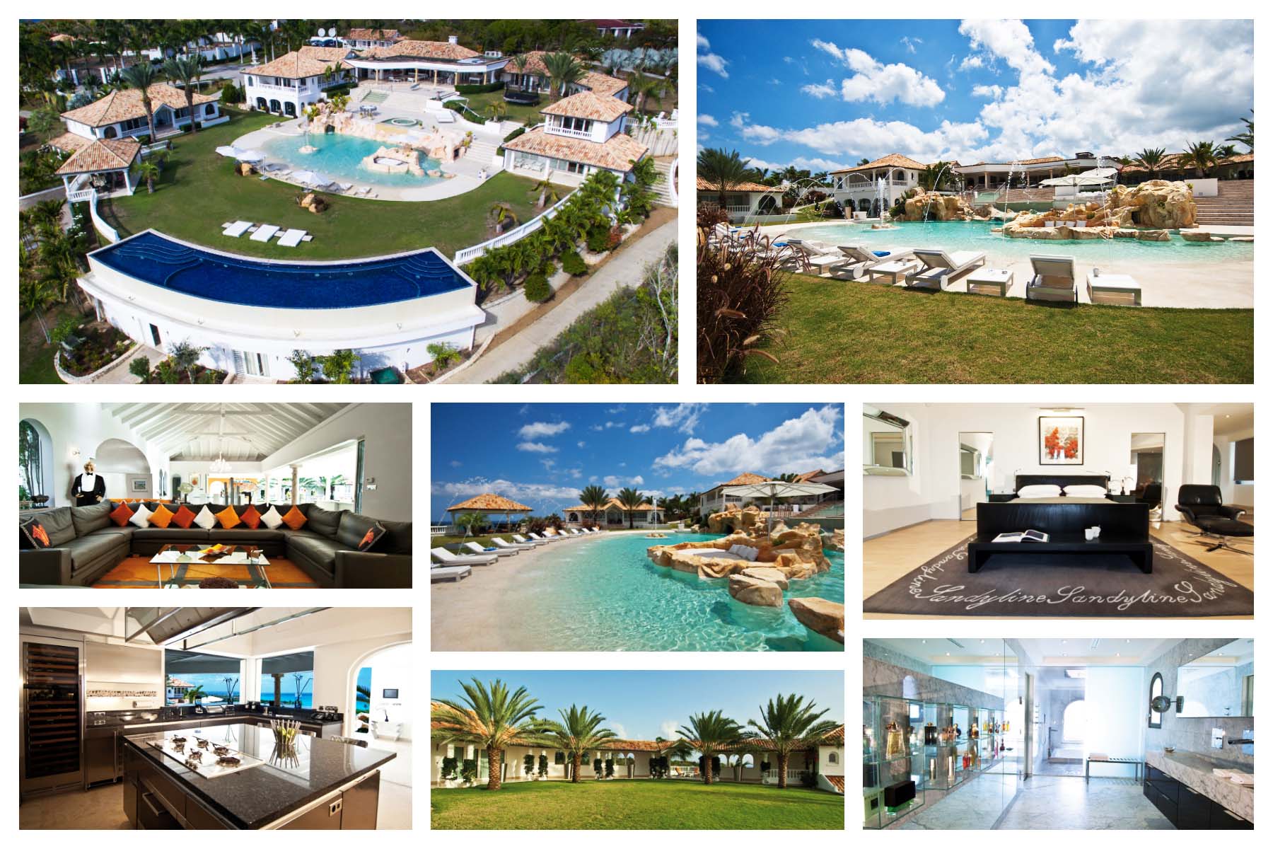 Sandyline - 3 - 7 Bedroom Luxury Villa - Groups - Parties - Weddings - Terres Basses, St. Martin