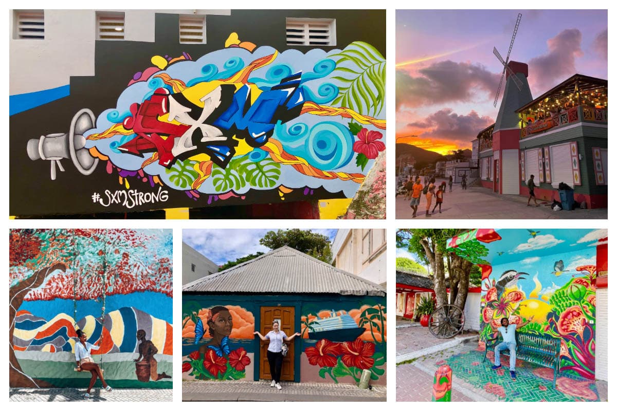 Sint Maarten Mural Tour Philipsburg - Explore all Murals while enjoying Drinks and Food - Group trip with Train