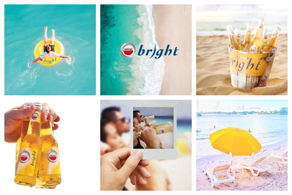 Amstel Bright - The Caribbean Beach Beer, Refreshing, Light, with a lime wedge - SXM Local Beer - Google Intro