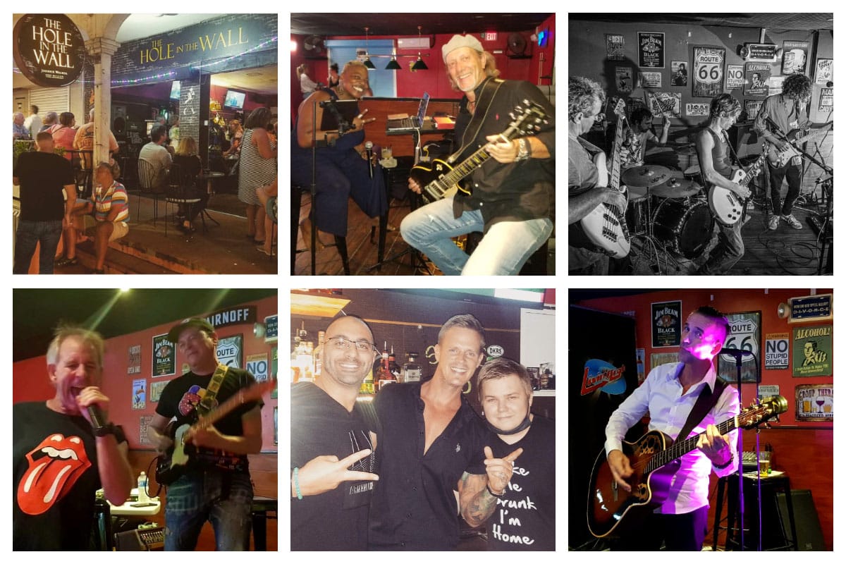 Hole in the Wall - Live Music Artists - Tanya Michele, Fredo, Cedric, Gianfranco, Bobby Jagger, Ali Montero, Squall Band SXM - Bartender Matty