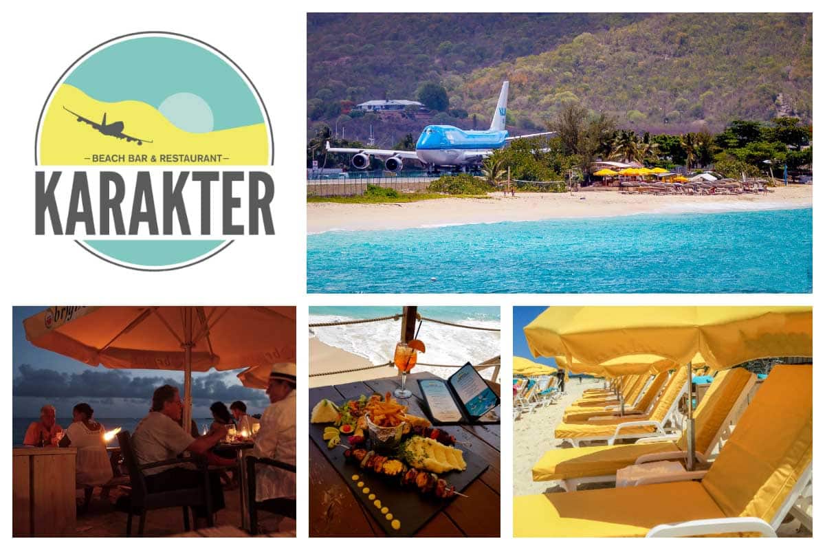 Karakter Beach Bar - Simpson Bay Beach - Dutch Caribbean, BBQ Grill, Live Music - Free Beach Chairs S