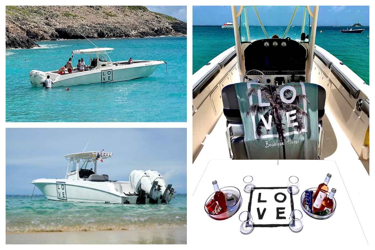 Apache 35 - Sea Lounge Powerboat by Loterie Farm - Chill on the water, Caribbean Charter with Captain