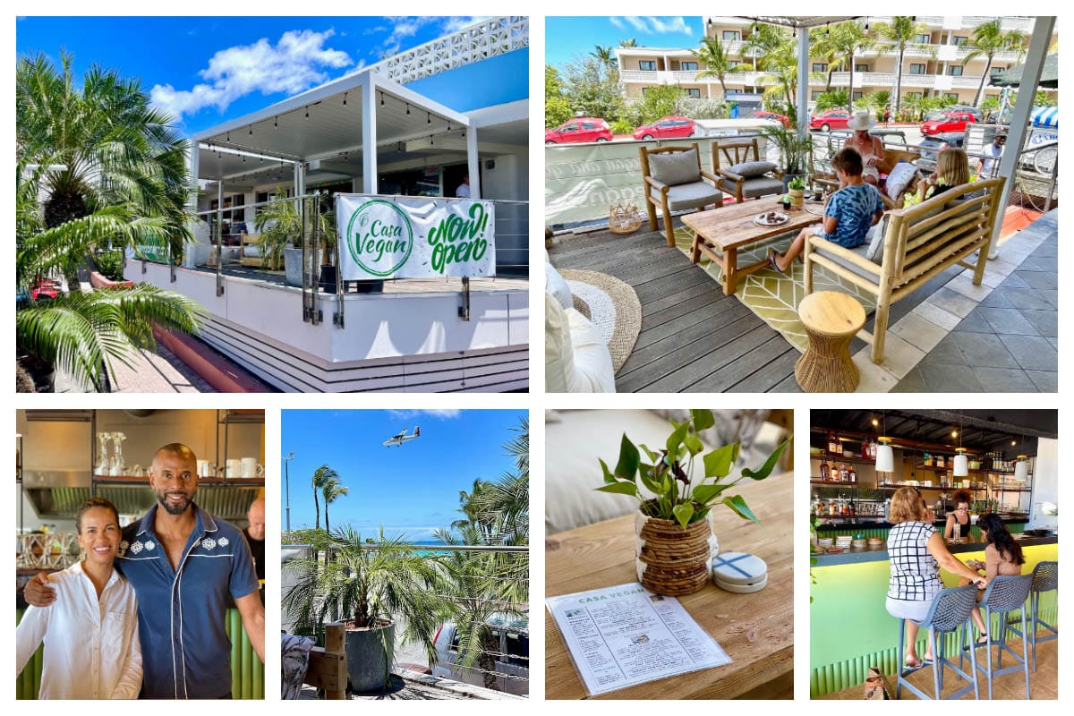 Casa Vegan at Maho Beach - 100% Vegan and Gluten-Free Restaurant in Sint Maarten, St Martin - Indoor and Outdoor seating S