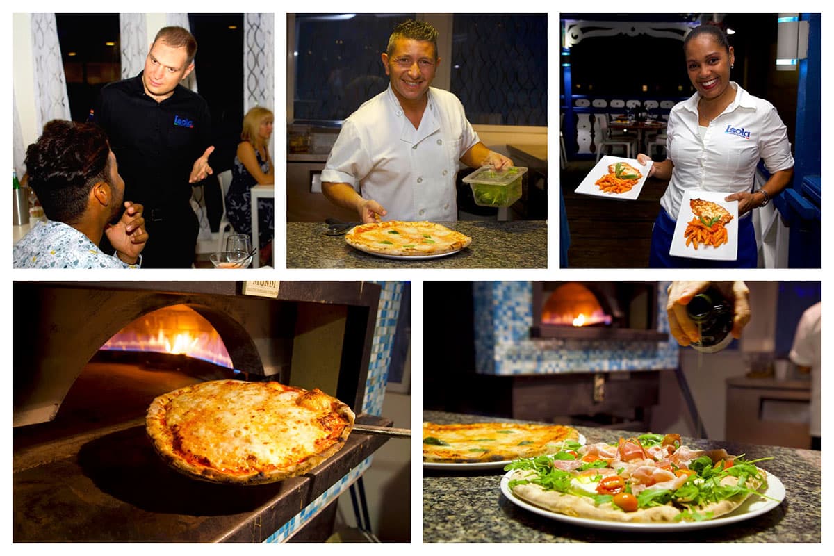 Isola Service with a smile and Authentic Italian brick oven Pizza - Italy in SXM S