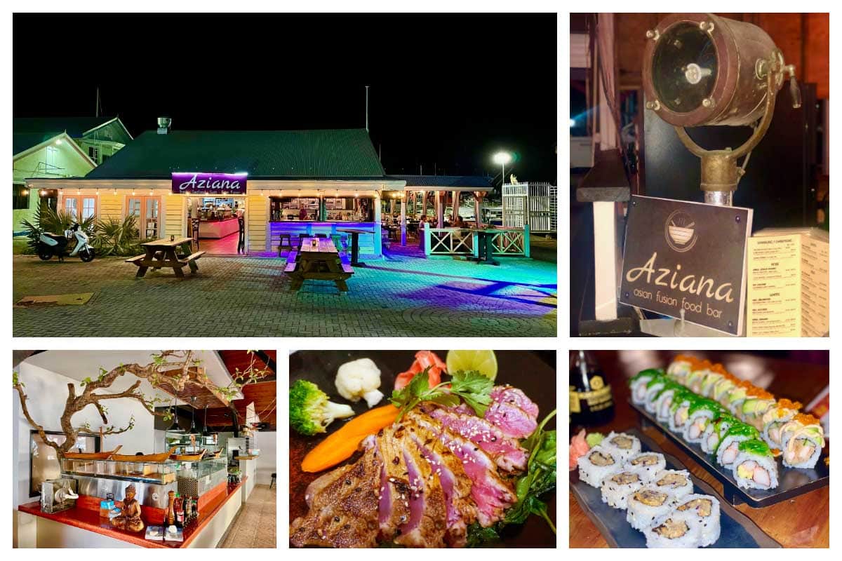 Aziana in Philipsburg - Bobby's Marina - Asian Fushion Food Bar, Sushi, Sashimi, Maki - Healthy Food I