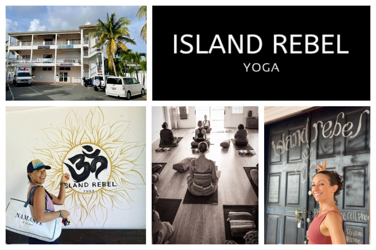 Island Rebel Yoga in Cole Bay - Studio with three rooms and 9 instructors, above FedEx L