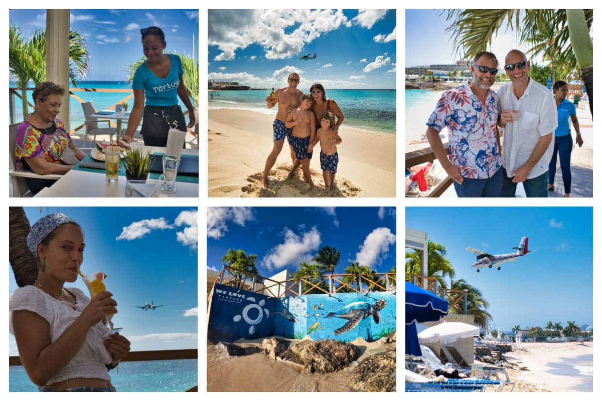 Maho Beach Planes Landing - Planespotting in Sint Maarten from Tortuga Beach Bar S