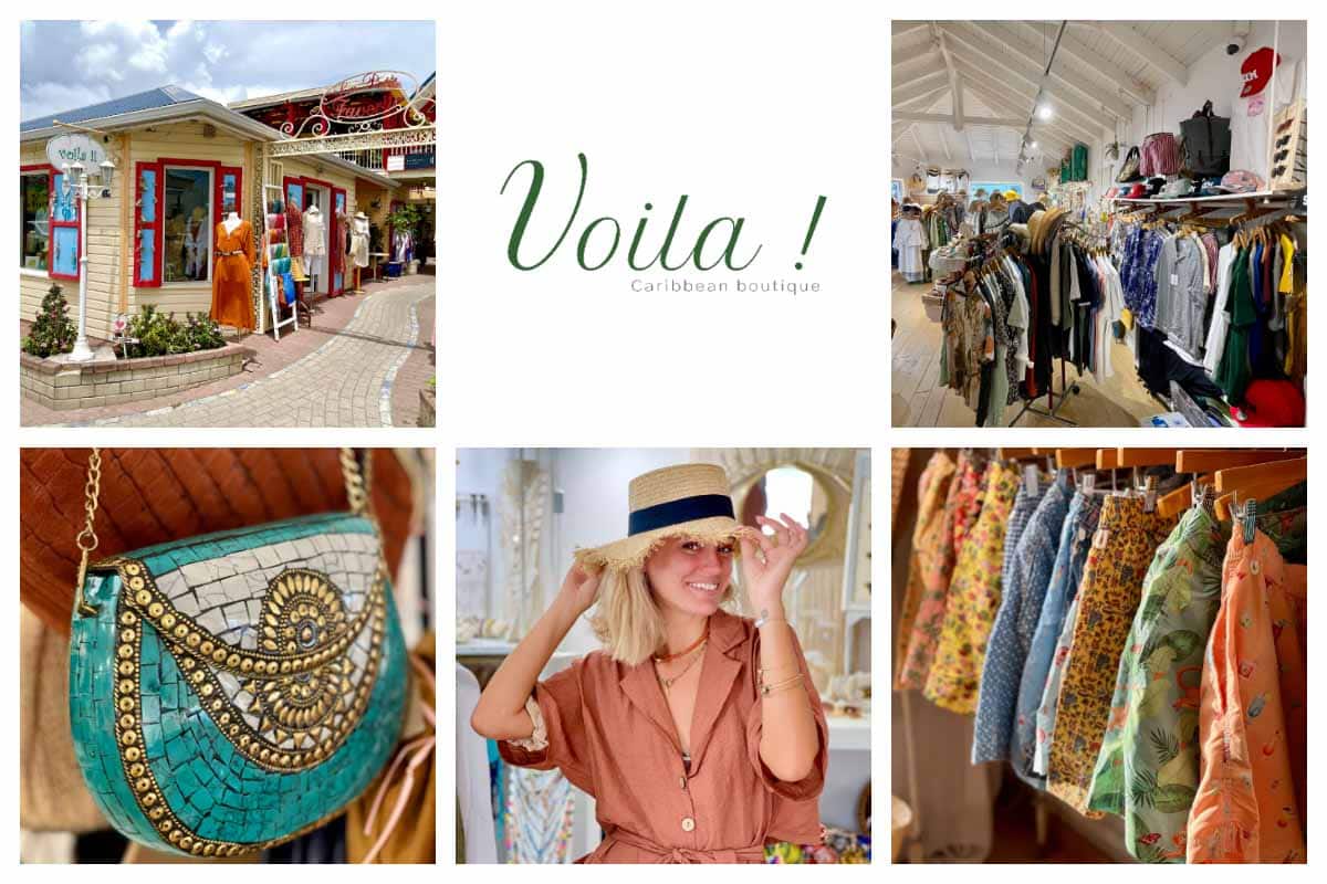 Voila Grand Case Boulevard - Beachwear, Light Dresses, Linen Shirts, SXM Bracelets, SXM Caps, Jewelry - St. Martin I