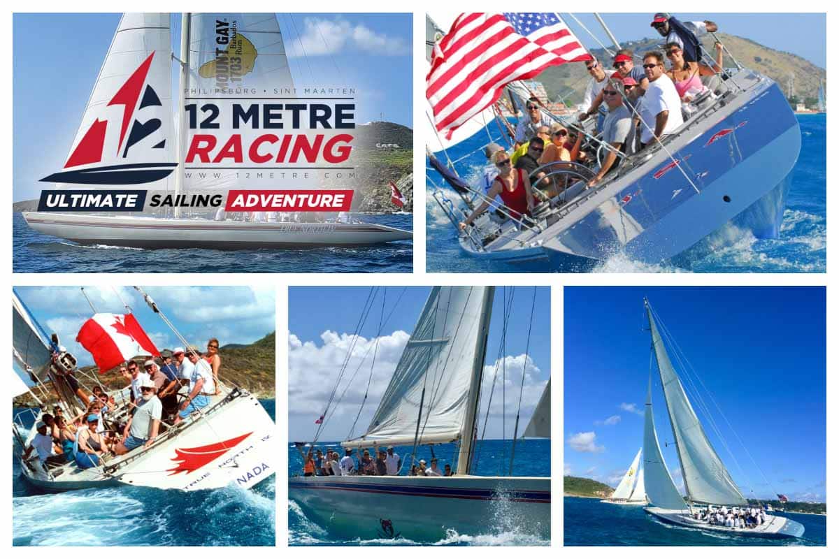 12 Metre in Philipsburg - Sailing Race Regatta Experience - Real Sailing I