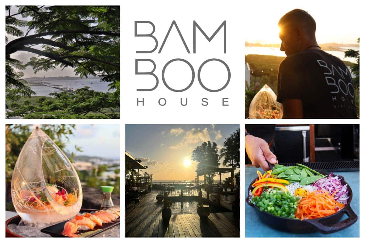 Bamboo House Lunch on the Sun deck in Sint Maarten with amazing views over the Airport and Simpson Bay - Sunset Spot I