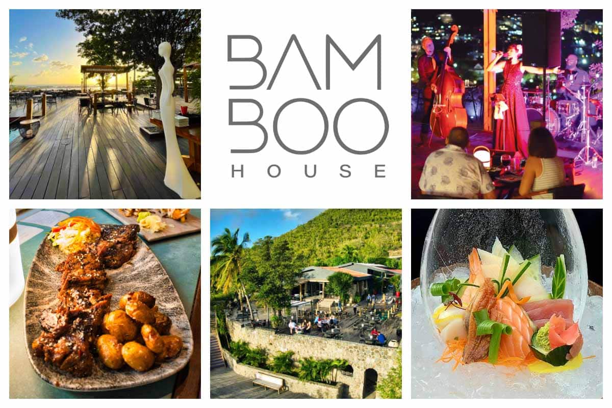 Bamboo House Lunch on the Sun deck in Sint Maarten with amazing views over the Airport and Simpson Bay - Sunset Spot I