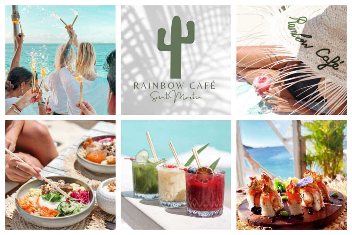 Rainbow Café - Beach Club & Rooftop Restaurant - Bar, chic interior, Breakfast, Lunch - Beach Day I