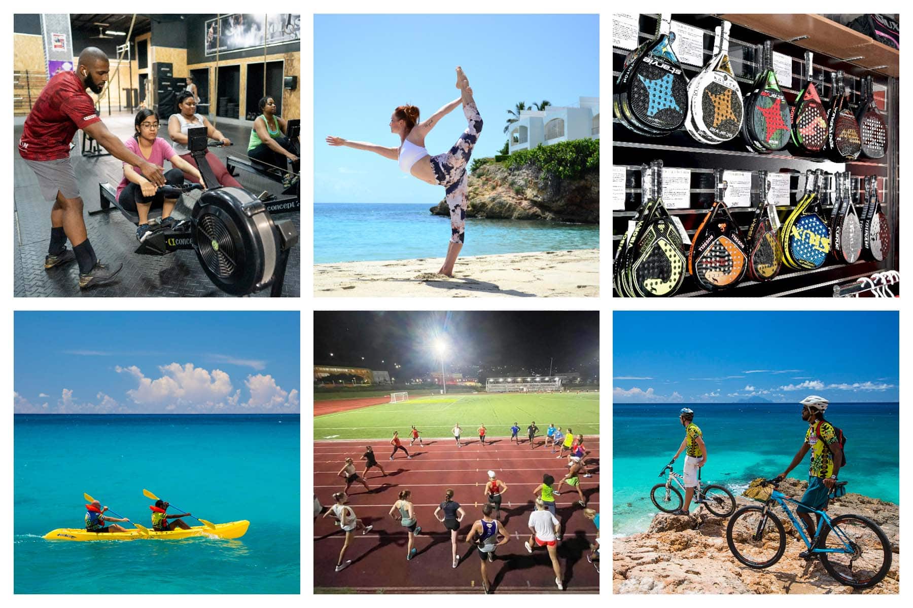 Sports in St Maarten - St Martin - CrossFit, Yoga, Pilates, Padel, Running, Hiking, Biking, Kayaking, Triathlon