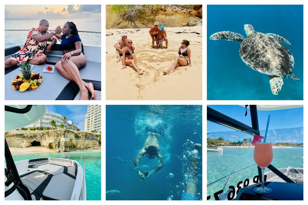 Romantic experience on a Powerboat, Snorkeling with turtles, Gorgeous Beaches, Cocktails and Sunset on board S