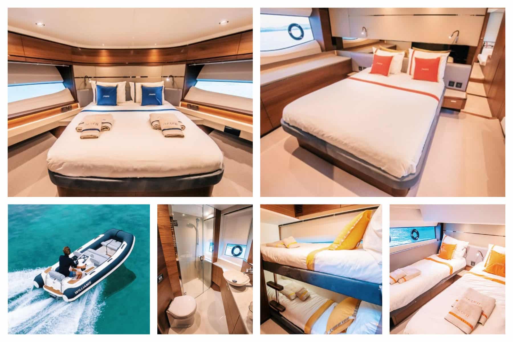 SHIVER 2 Luxury Yacht Model 2022 - Bedrooms, Bathroom and Tender S