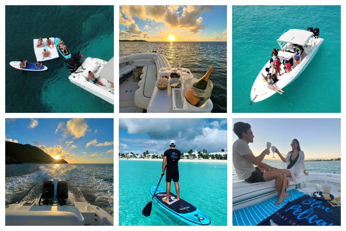 Blue Pelican Boat Charter - Fun with friends or for a Romantic Sunset Cruise