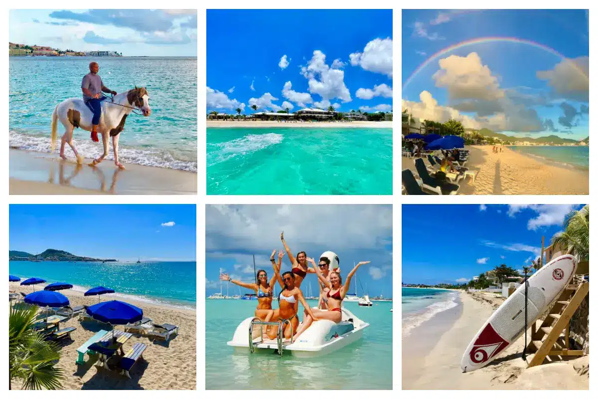 Simpson Bay Beach - Long Stretch of White Sandy Beach - Mary's Boon, Water Fun, Horse on the Beach