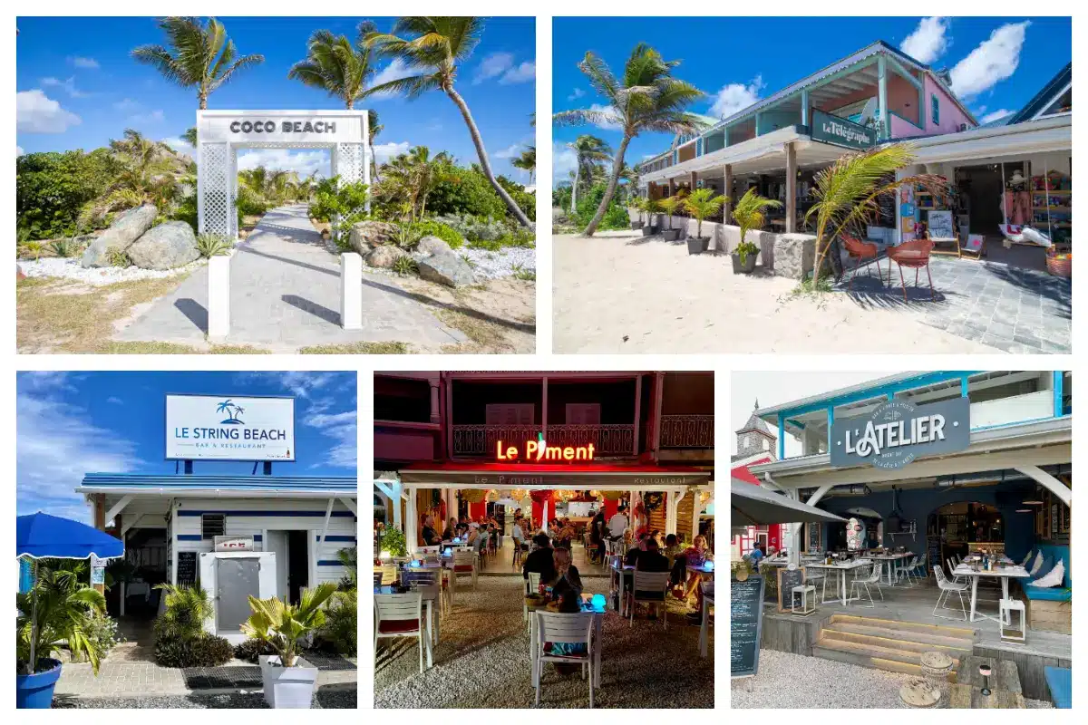 Best Beach Bars and Restaurants in Orient Bay - Restaurant Plaza, French Fine Dining during the Day or at Night