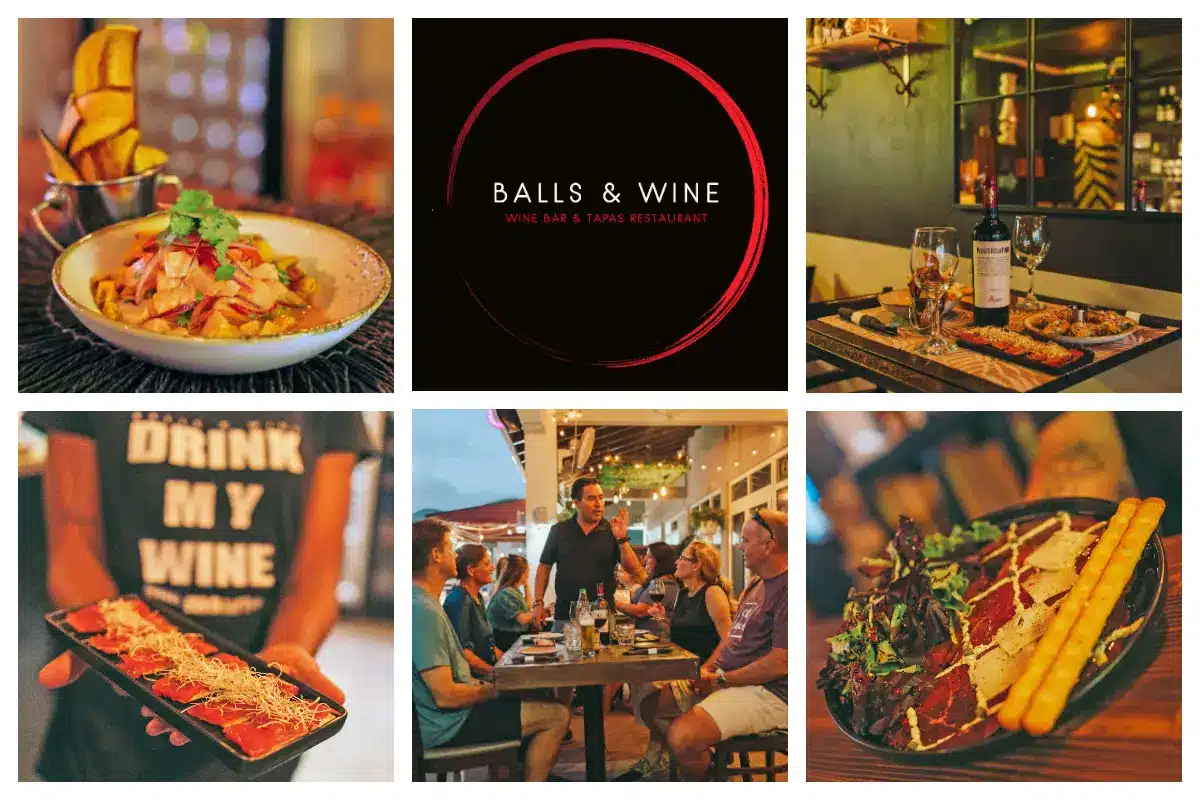 Balls, Tapas & Wine - South American Tapas, Fish, Meatballs, Tuna Taco, Ceviche, Truffle Fries I