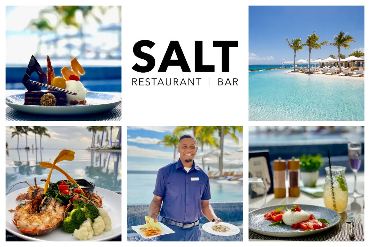 SALT Restaurant in Morgan Resort - Beacon Hill, Maho Beach - Infinity Pool Bar, walk-in Pool