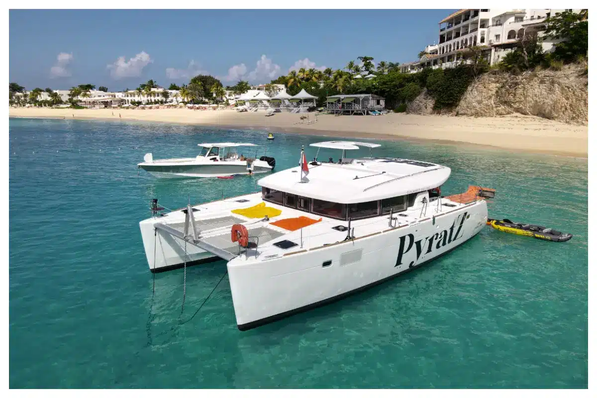 Lagoon 450S - 45 Feet Luxury Power Catamaran operated by Pyratz and including Gourmet Lunch