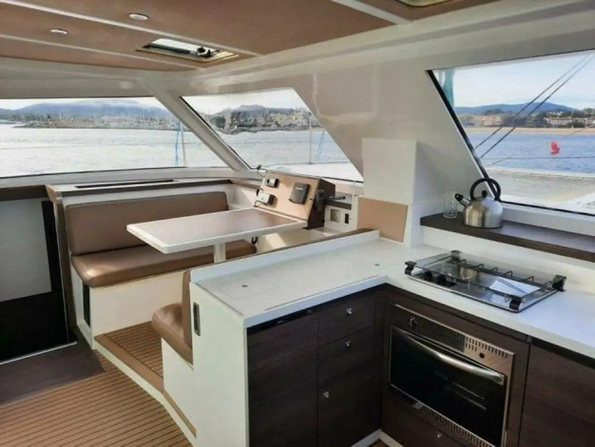 Nautitech 40FT Catamaran Kitchen - Be Happy