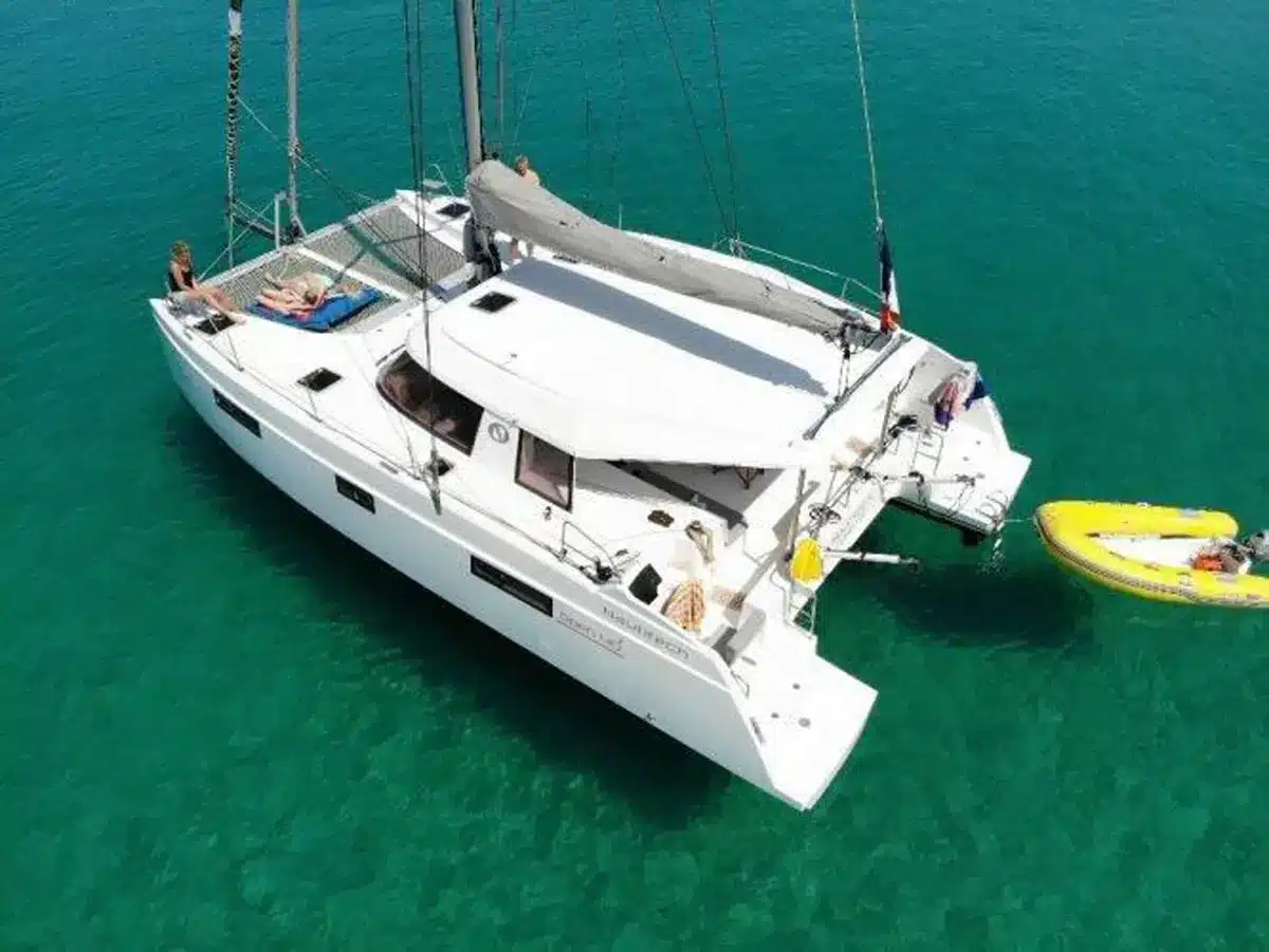 Nautitech 40FT Catamaran Top View - Be Happy