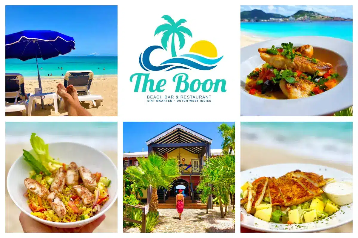 The Boon Beach Bar and Restaurant in Simpson Bay - Seafood, Salads, Lobster, Finger foods - Inside Mary's Boon