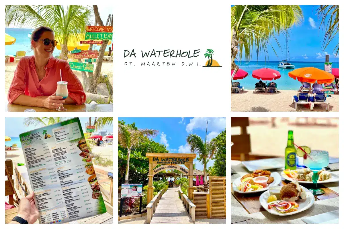 Da Waterhole | Beach Bar & Grill Restaurant - Mullet Bay Beach - Local BBQ, Food, Drinks and Beach! 