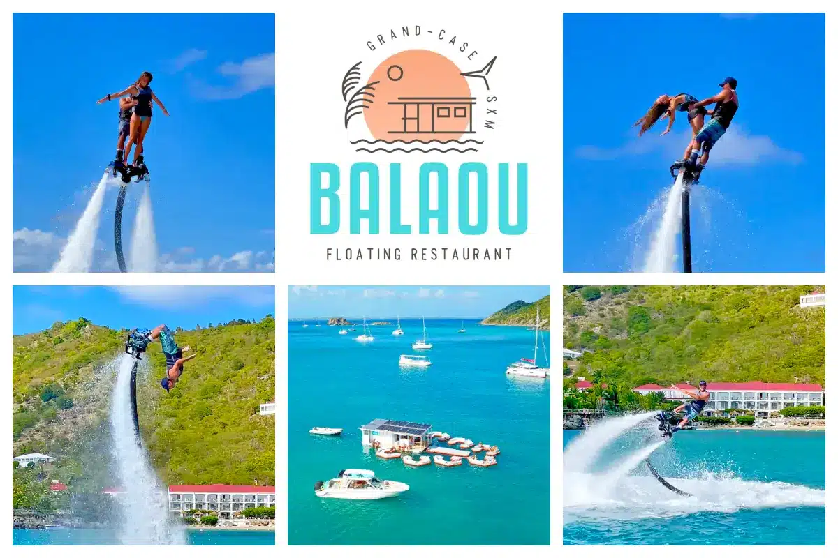 Flyboarding lessons from Aquasports at Balaou in Grand Case