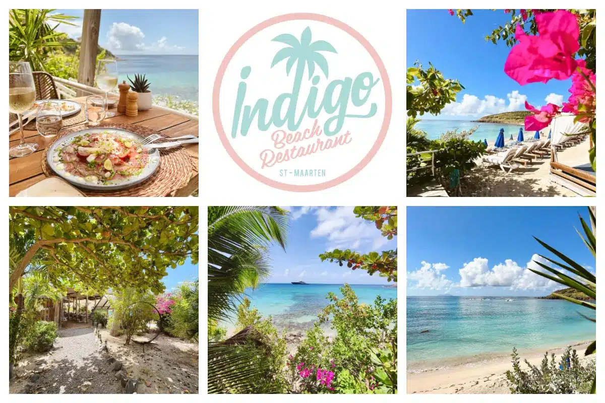 Indigo Beach Restaurant in Indigo Bay Beach - Chic atmosphere, Greenery, Lunch, Beach Chairs IB