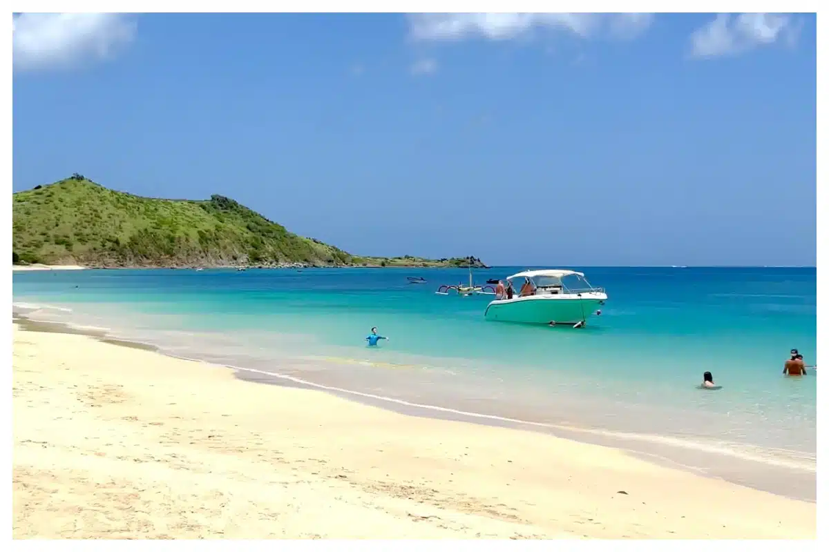 Gorgeous Grand Case beach, island most beautiful beach