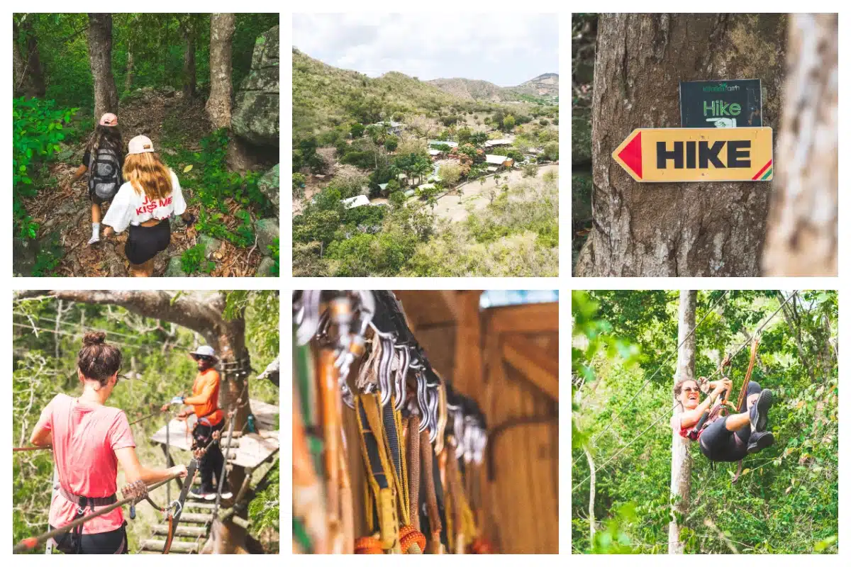 Hike and zipline at the loterie farm, Saint-Martin