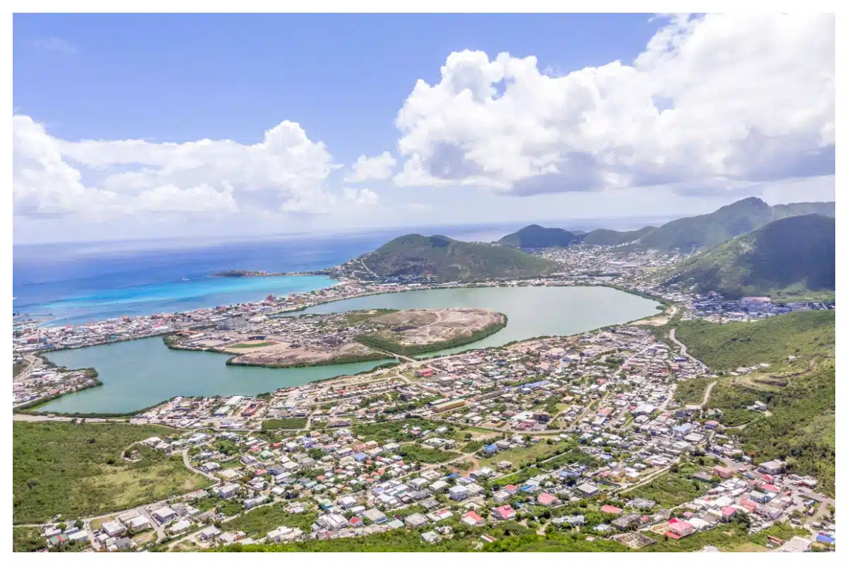 Stunning view of Philipsburg, Sint Maarten