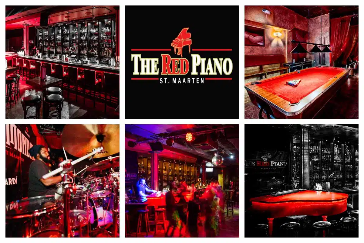 The Red Piano Pelican - Best LIVE MUSIC venue in SXM, Piano every day, Famous Church on Monday I