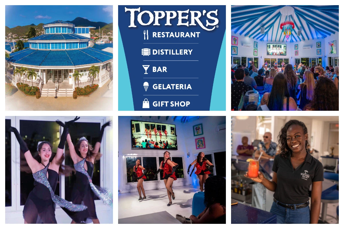 Toppers Restaurant & Bar in Simpson Bay - Nightly Karaoke and Dinner dance show