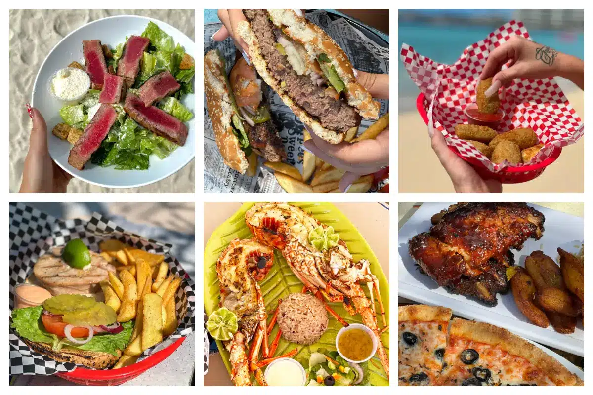 Buccaneer Beach Food - Amazing Burgers, Salads, BBQ Ribs, Pizza, Snacks and Live Lobster