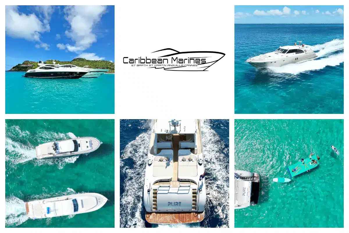 Caribbean Marines - Luxury powerboats / yacht charters St Maarten/St Martin, Anguilla, St. Barths -fleet consists of 25ft, 27ft, 38ft, 40ft, 55ft, and 71ft powerboats