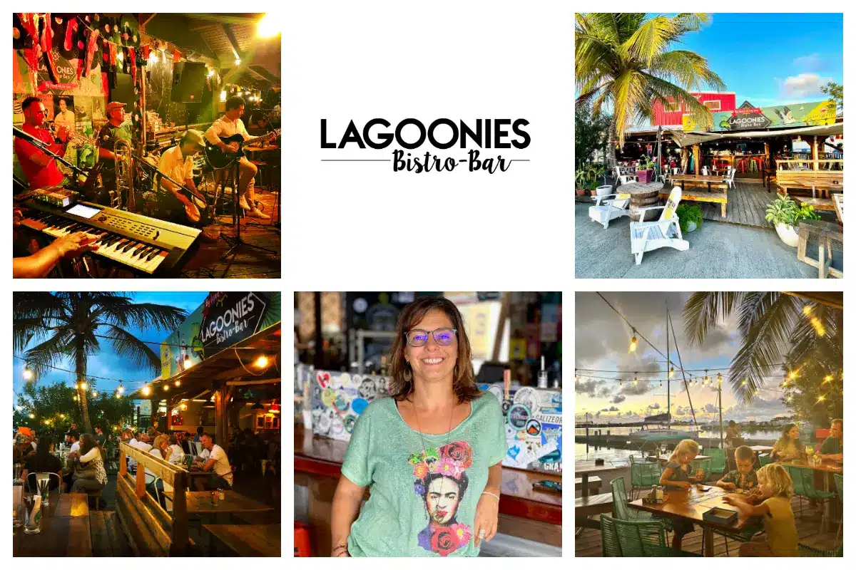 Lagoonies bistro & bar St Maarten, St Martin, SXM - Location Cole Bay - French side tastes with Dutch side friendly vibes.