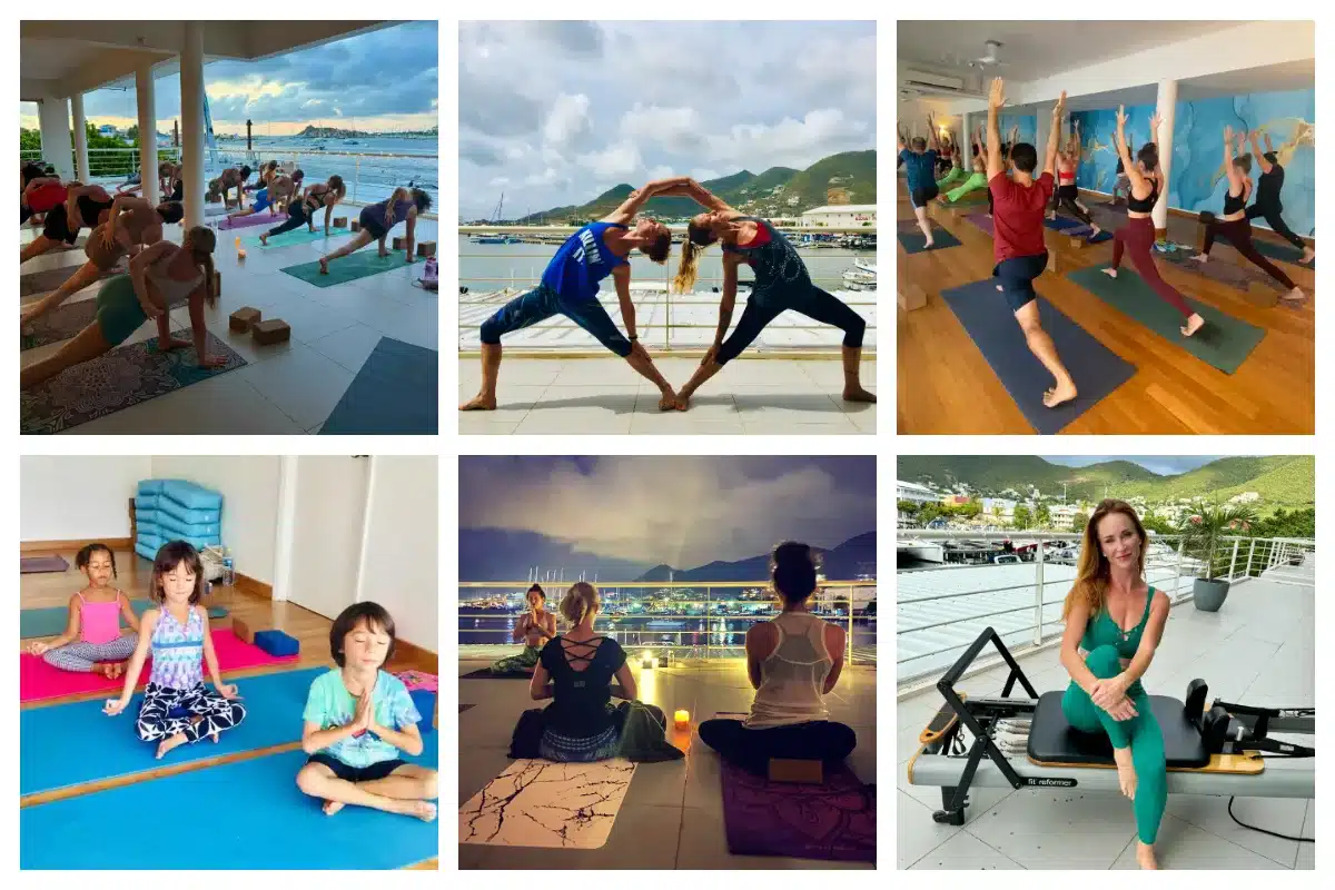 Outdoor Yoga with amazing Lagoon View - Or indoor AC Classes at Joga SXM