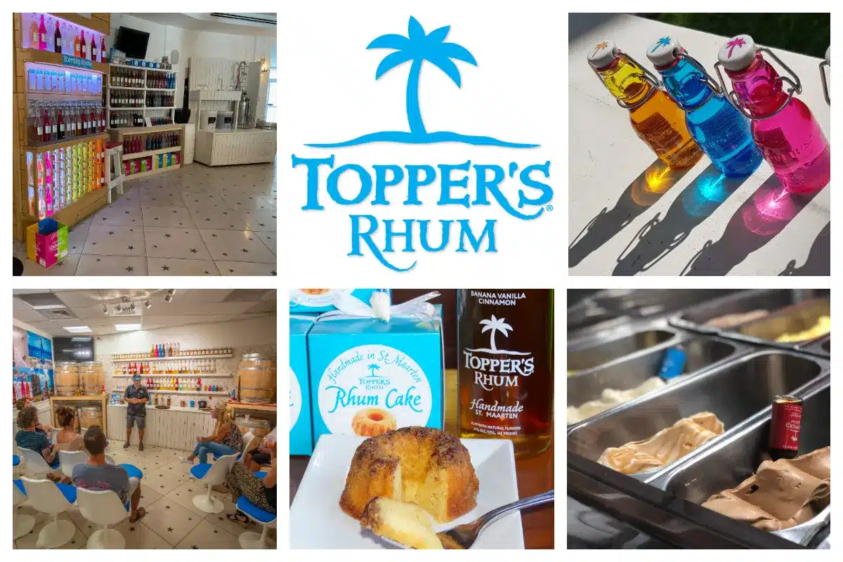 Topper's Rhum in old Carrousel building - Rhum Distillery, Ice cream, Rhum cake