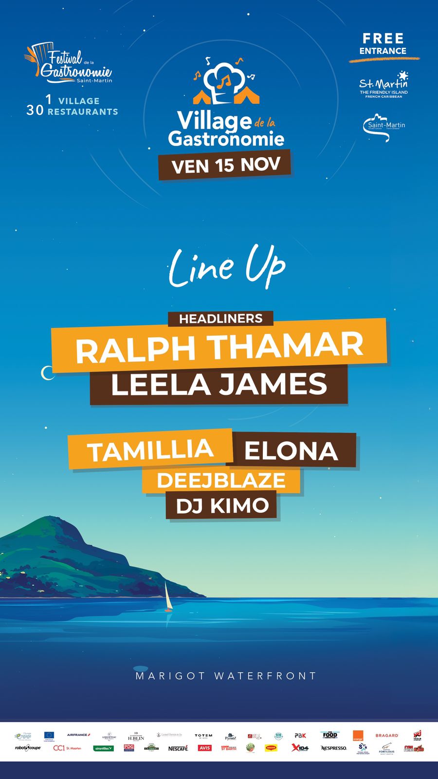 Line Up Festival de La Gastronomie Friday - Soul Night in Marigot